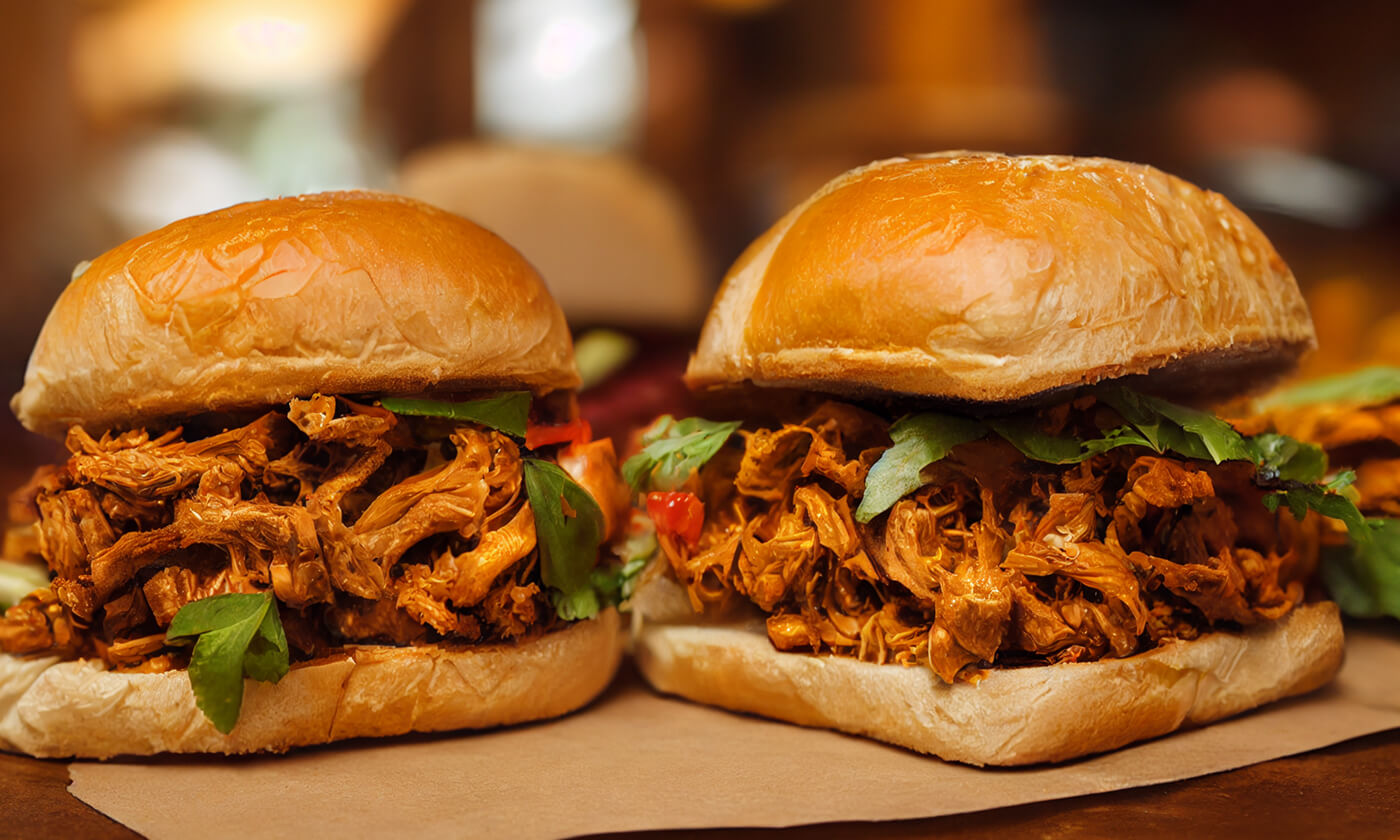 Vegan Jackfruit BBQ Pulled "Pork" Sandwiches