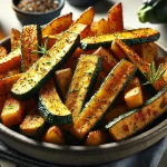 Zucchini fries made in the air fryer in a bowl