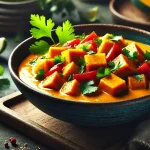 Bowl of pumpkin coconut curry
